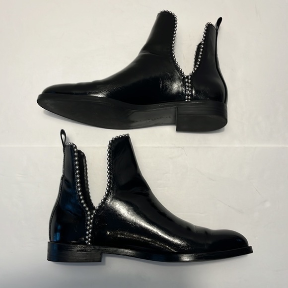 Zara Trafaluc Vegan Leather Cut Out Black Booties, Size 37 EU/ 6.5 - 7 US - Picture 7 of 12